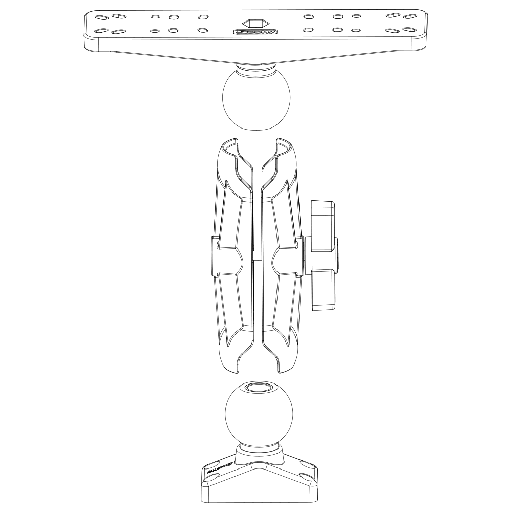 Scotty - 175 - 2.25" Ball System Top Plate