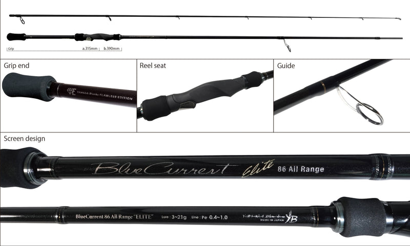 Yamaga Blanks - Blue Current 86All-Range TZ/Nano Elite Spinning Rod