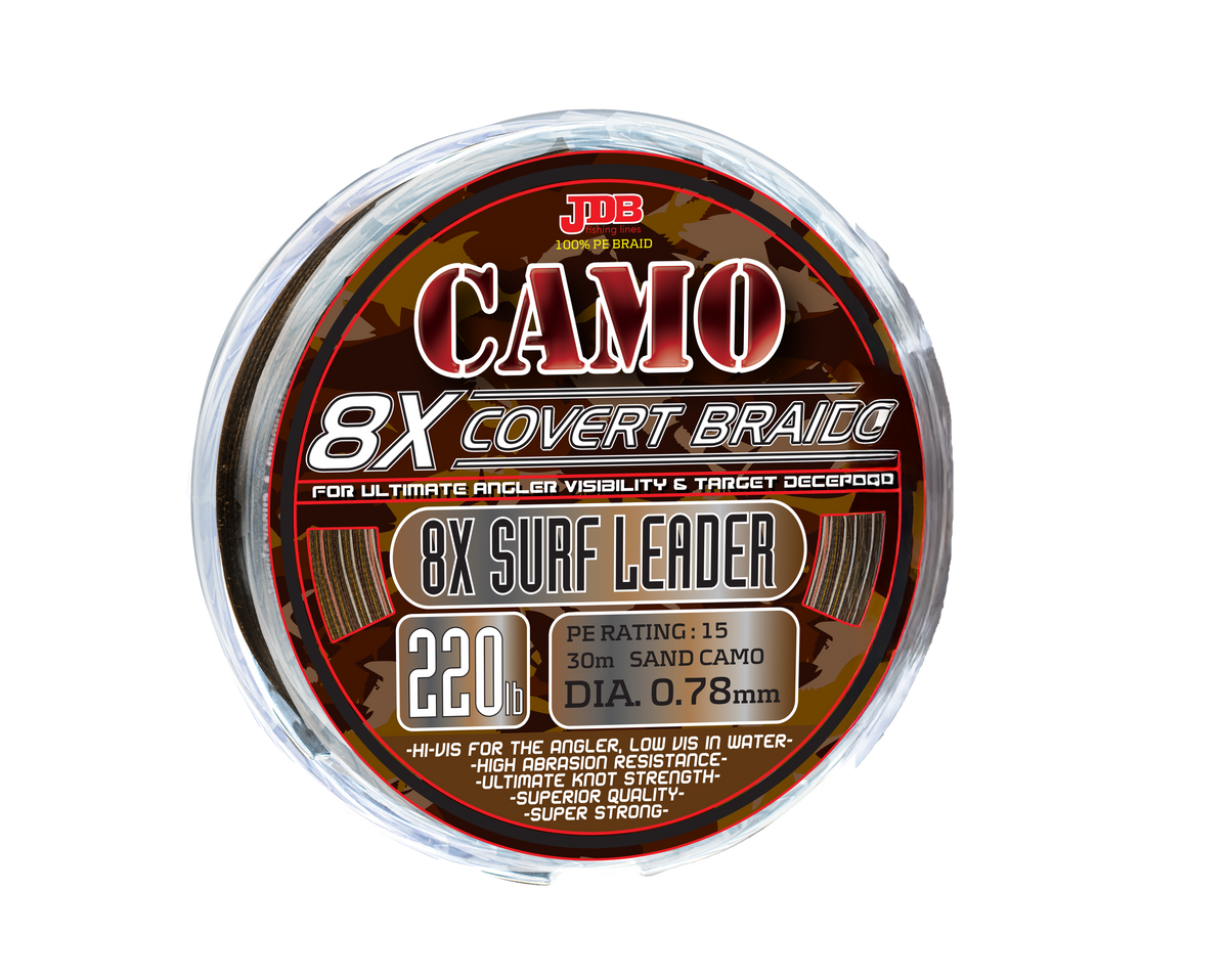 JDB 8X Camo Covert Braid - Surf Leader