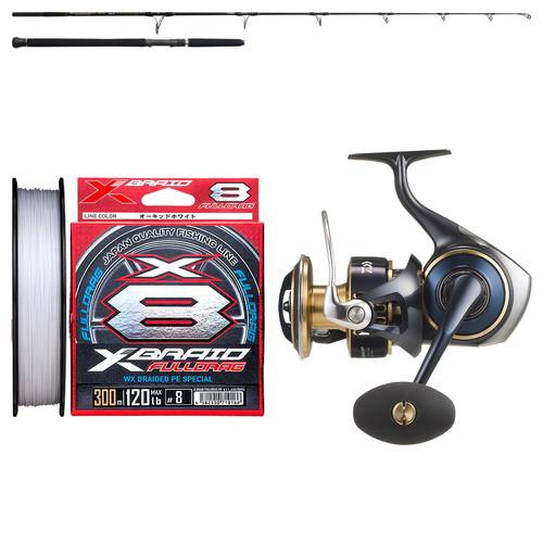 Daiwa - 25 SALTIGA 14000-XH + Yamaga Blanks - BlueSniper 81/6 Blacky Topwater Rod Combo