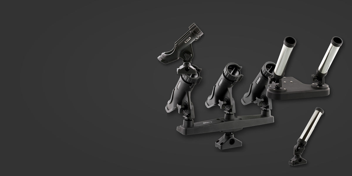 Scotty rod holders: Powerlock triple, Rocket Launcher and dual Rocket Launcher