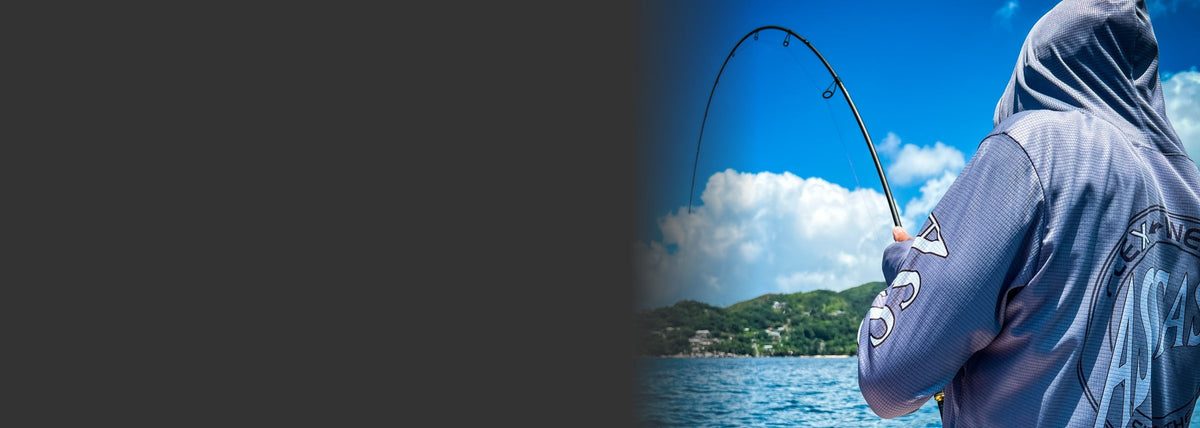 Angler bent into a fish on an Assassin Supernova softbait rod