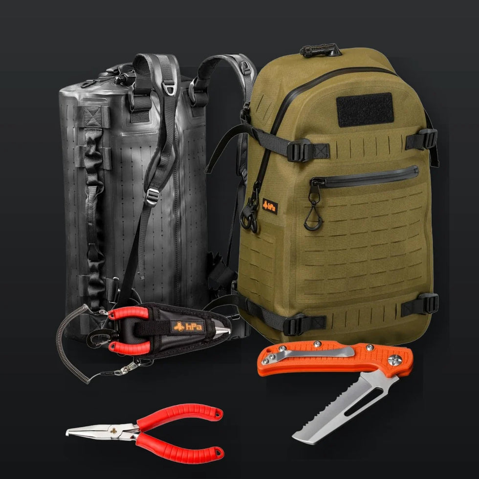 hPa waterproof bags and tools
